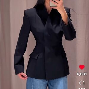 Zara fitted Elegant Black Blazer